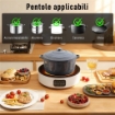 PIASTRA ELETTRICA A INFRAROSSI FORNELLO ELETTRICO 2000W CON GRIGLIA Ï30CM
