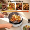 PIASTRA ELETTRICA A INFRAROSSI FORNELLO ELETTRICO 2000W CON GRIGLIA Ï30CM