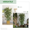 PIANTA DI BAMB¨ ARTIFICIALE ALTA 180 CM DA 1640 FOGLIE CON BASE IN LEGNO DI PINO 35X10X10 CM, VERDE