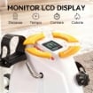CYCLETTE PER RIABILITAZIONE BRACCIA E GAMBE CON ALTEZZA E RESISTENZA REGOLABILI, DISPLAY LCD, BIANCO