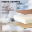 SEDIA DA UFFICIO RECLINABILE IN FINTA PELLE CON POGGIAPIEDI E ROTELLE, 65X67X111-119 CM, MARRONE