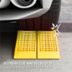 SET 2 RAMPE DI CARICO IN PLASTICA PER AUTO CON CAPACITÓ 3 TONNELLATE E SUPERFICIE ANTISCIVOLO, GIALLO