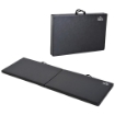 TAPPETINO DA GINNASTICA PIEGHEVOLE, MATERASSINO FITNESS SPESSO 5 CM E ANTISCIVOLO, 180X60X5 CM, NERO