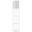 LAMPADA DA TERRA 2 IN 1 MODERNA CON 3 RIPIANI, ATTACCO E27, 26 X 26 X 160 CM, BIANCO