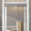 LAMPADA DA TERRA 2 IN 1 MODERNA CON 3 RIPIANI, ATTACCO E27, 26 X 26 X 160 CM, BIANCO