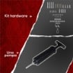 PUNCHING BALL A MURO CON SPEED BAG GIREVOLE A 360¦ E REGOLABILE SU 7 ALTEZZE, NERO E ROSSO