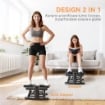 STEPPER TWISTER 2 IN 1 CON MONITOR LCD, PEDALI GRANDI E ANTISCIVOLO, CAPACITÀ 100 KG, NERO