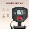 VOGATORE PIEGHEVOLE CON MONITOR LCD E SEDILE IMBOTTITO, RESISTENZA A ELASTICO, CAPACITÀ 150 KG
