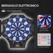 BERSAGLIO FRECCETTE ELETTRONICO CON 6 FRECCETTE E MONITOR LCD PER 31 GIOCHI, 83X45X4 CM, NERO E BLU