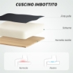 SEDIA DA UFFICIO RECLINABILE A 155¦ CON POGGIAPIEDI, DOPPIA IMBOTTITURA E RIVESTIMENTO IN FINTA PELLE, NERO