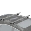 BARRE PORTATUTTO PER AUTO DA 75 KG CON BLOCCO E CHIAVI DI SICUREZZA, IN ALLUMINIO E ABS, 135.3X5.7X7 CM, ARGENTO
