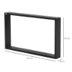SET 2 GAMBE PER TAVOLINO RETTANGOLARI STILE INDUSTRIALE IN ACCIAIO, CAPACITÓ 60 KG, 70X8X41 CM, NERO