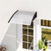 TETTOIA DA ESTERNO IN POLICARBONATO PER PORTE E FINESTRE, 103X96.5X27CM, TRASPARENTE