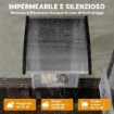 TETTOIA DA ESTERNO IN POLICARBONATO PER PORTE E FINESTRE, 103X96.5X27CM, TRASPARENTE