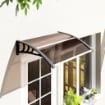 PENSILINA DA ESTERNI IMPERMEABILE E ANTI-UV, IN PC, PP E ALLUMINIO, 75X100X23 CM, MARRONE E NERO