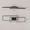 LAMPADA LED A SOFFITTO DIMMERABILE 3000-6000K CON TELECOMANDO E INTERRUTTORE, 70X30 CM, NERO