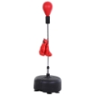PUNCHING BALL CON ALTEZZA REGOLABILE E GUANTI INCLUSI, ?48X136-154CM, ROSSO