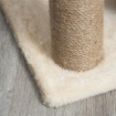 ALBERO TIRAGRAFFI PER GATTI CON LETTINO, CUCCIA E TAPPETINO, IN LEGNO, PELUCHE E SISAL, 60X30X76 CM, MARRONE CHIARO