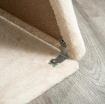 ALBERO TIRAGRAFFI PER GATTI CON LETTINO, CUCCIA E TAPPETINO, IN LEGNO, PELUCHE E SISAL, 60X30X76 CM, MARRONE CHIARO