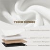 POUF CONTENITORE PIEGHEVOLE CON VANO DA 72L E RIVESTIMENTO IN VELLUTO, 76X38X35 CM, CREMA