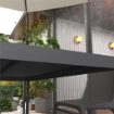 TAVOLO DA GIARDINO A DOGHE PER 6 PERSONE IN ACCIAIO E ALLUMINIO, 145X90X74 CM, GRIGIO SCURO