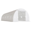 SERRA A TUNNEL 8X3X2 M CON RIVESTIMENTO IN PLASTICA E ACCIAIO RINFORZATO, BIANCO