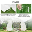 SERRA A TUNNEL 8X3X2 M CON RIVESTIMENTO IN PLASTICA E ACCIAIO RINFORZATO, BIANCO