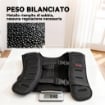 GIUBBOTTO ZAVORRATO 8 KG CON CINGHIE REGOLABILI E STRISCE RIFLETTENTI, IN NEOPRENE E SABBIA, 43X33 CM, NERO