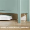 SCARPIERA SLIM 4 CASSETTI PER 20 PAIA DI SCARPE TAGLIA EU44 E RIPIANI REGOLABILI, 105X24X95.5CM, VERDE