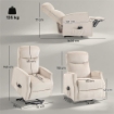 POLTRONA ELETTRICA ALZAPERSONA POLTRONA RELAX MASSAGGIANTE, BEIGE