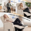 POLTRONA ELETTRICA ALZAPERSONA POLTRONA RELAX MASSAGGIANTE, BEIGE