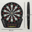 BERSAGLIO FRECCETTE CON 6 FRECCETTE, ALIMENTATORE, 4 DISPLAY LED E 27 GIOCHI, IN ABS E PP, 44X51.5X3.2 CM, NERO