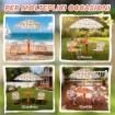 SET DA GIARDINO PER BAMBINI TAVOLO DA PICNIC CON OMBRELLONE ARANCIONE
