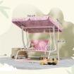 DONDOLO PER BAMBINI ALTALENA DA GIARDINO 2 POSTI 112X75X120 CM ROSA