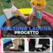 TRAMPOLINO PER BAMBINI 3-6 ANNI CON RETE DI SICUREZZA, SENZA MOLLE, 160X190 CM, MULTICOLORE