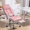 SEDIA DA UFFICIO ERGONOMICA RINFORZATA CON BRACCIOLI REGOLABILI, POGGIAPIEDI E POGGIATESTA, ROSA