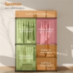 GUARDAROBA PORTATILE CON 2 ASTE E 6 RIPIANI, IN TESSUTO NON TESSUTO, PLASTICA E ACCIAIO, 111X43X185 CM, NERO