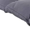 CUSCINO DA GIARDINO 2 POSTI CON SCHIENALE PER PANCHE E DONDOLI, 132X110X10 CM, GRIGIO SCURO