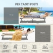 LETTINO PRENDISOLE PIEGHEVOLE CON FORO PER IL VISO IMBOTTITO E SCHIENALE RECLINABILE, BEIGE