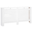 COPRITERMOSIFONI A DOGHE CON RIPIANO PORTAOGGETTI, IN LEGNO, 172X19X81 CM, BIANCO