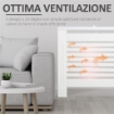 COPRITERMOSIFONI A DOGHE CON RIPIANO PORTAOGGETTI, IN LEGNO, 172X19X81 CM, BIANCO
