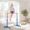 SBARRA PER GINNASTICA ARTISTICA O DANZA CLASSICA REGOLABILE IN ALTEZZA 92-150 CM, BLU