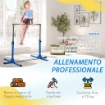 SBARRA PER GINNASTICA ARTISTICA O DANZA CLASSICA REGOLABILE IN ALTEZZA 92-150 CM, BLU