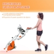 CYCLETTE PIEGHEVOLE CON RESISTENZA MAGNETICA 8 LIVELLI, SENSORE DI FREQUENZA CARDIACA, VOLANO 2.5KG, ARANCIONE