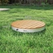 DOCCIA DA GIARDINO PORTATILE CON ALTEZZA FINO A 4 M E GETTI D'ACQUA REGOLABILI, EFFETTO LEGNO
