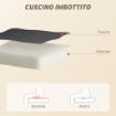 POLTRONA DA UFFICIO MASSAGGIANTE A 4 PUNTI CON RISCALDAMENTO E BRACCIOLI RIBALTABILI, NERO