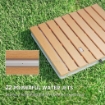 DOCCIA DA GIARDINO PORTATILE CON ALTEZZA FINO A 4 M E GETTI D'ACQUA REGOLABILI, 70X55 CM, LEGNO