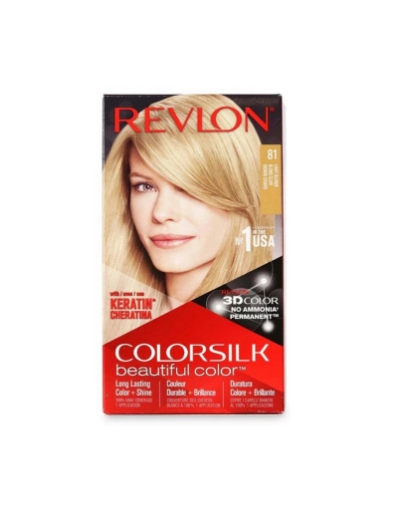 REVLON COLORSILK BEAUTIFUL COLOR TINTA PER CAPELLI CON CHERATINA SENZA AMMONIACA N.81 BIONDO CHIARO