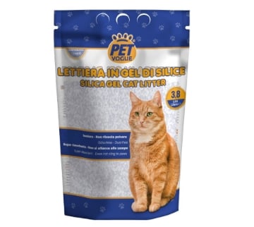 PET VOGUE LETTIERA IN GEL DI SILICE CAT LITTER SUPER ASSORBENTE 3,8 LT
