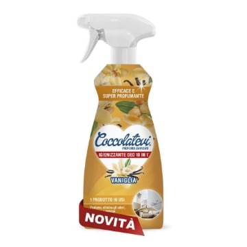 IGIENIZZANTE SPRAY MULTIUSO COCCOLATEVI DEO 10 IN 1 VANIGLIA 500 ML – DEODORANTE AMBIENTI, TESSUTI E SUPERFICI CON AZIONE NEUTRALIZZA ODORI